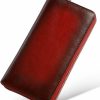 WILD WORLD Wallets | Wild World Designer Genuine Calfskin Soft Leather Zipper Wallets For Ladies With Gift Box, Large Capacity Multi Cards Organizer Wallet Purse