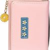 AOVINBID Wallets | Aovinbid Small Wallet For Women, Fashion Girls Cute Tri-Folded Wallet With Delicate Daisy Pendant, Flowers Pu Leather Card Holder Women Coin Purse (Blue)