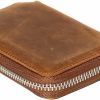 Generic Wallets | Bbb Women'S Genuine Leather With Credit Card Holder Zipper Small Wallet Leather Card Case, Brown (M-796)