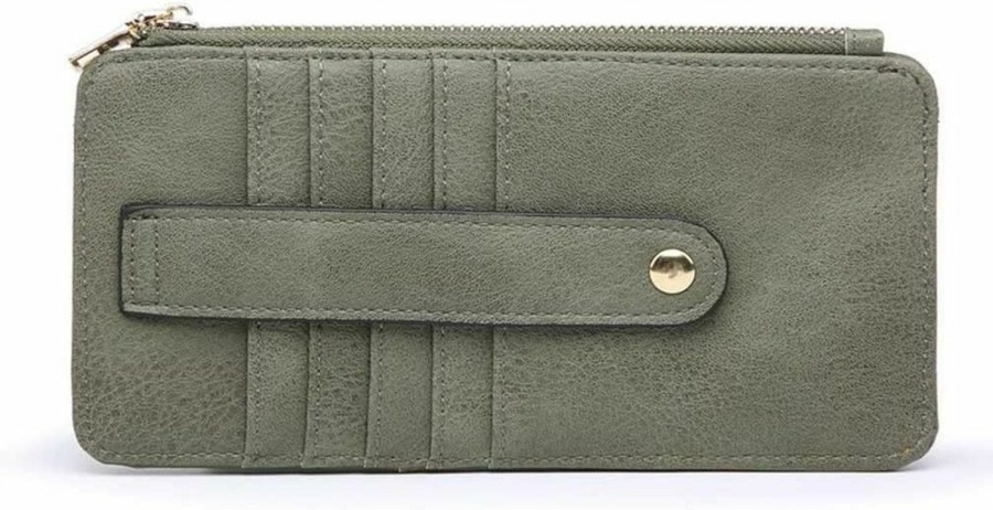 JEN & CO. Wallets | Jen & Co. Saige Wallet, Olive - Slim Wallet For Women, Compact Credit Card Holder With Card Slots, Small Wallets