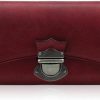 VRHUIS Wallets | Vrhuis Women Rfid Blocking Wallet Leather Vintage Large Capacity Credit Card Clutch Coffee