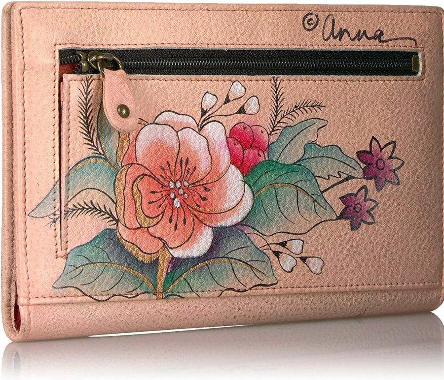 Anna by Anuschka Wallets | Anna By Anuschka Women'S Hand-Painted Genuine Leather Two Fold Wallet