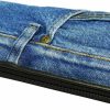 Bijoux de Ja Wallets | Bijoux De Ja Upcycling Blue Denim Money Zip Around Wallet Wristlet Purse For Women