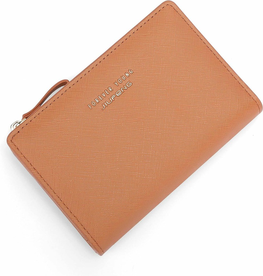 JIUFENG Wallets | Jiufeng Women Zipper Wallet Rfid Blocking Multi Purpose Coin Pouches Credit Card Holder Short Purses