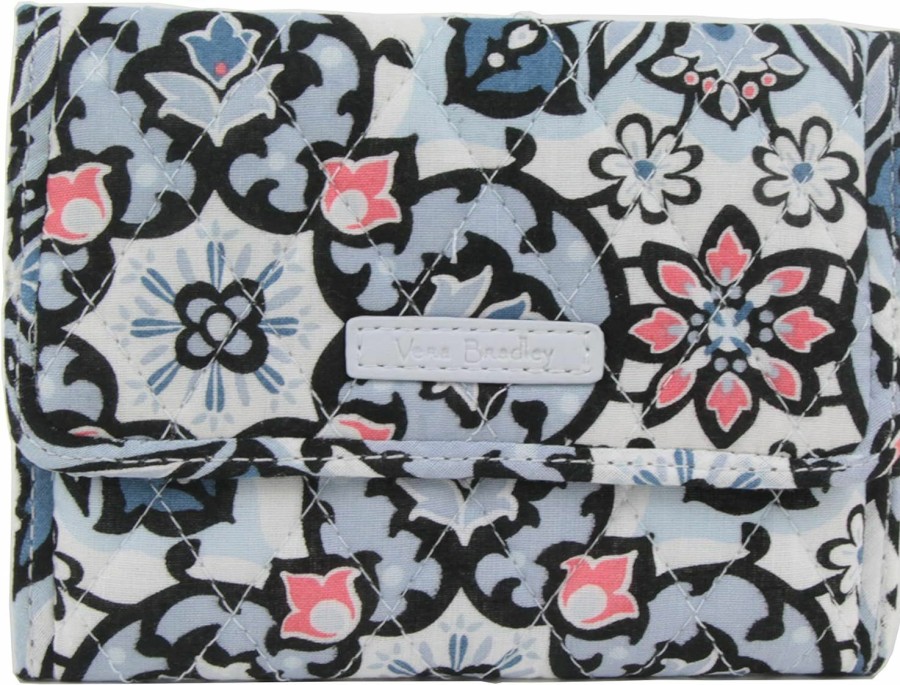 Vera Bradley Wallets | Vera Bradley Rfid Euro Wallet In Signature Cotton, Lisbon Medallion