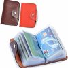 K Y KANGYUN Wallets | K Y Kangyun Uni Small Leather Credit Card Holder - 2 Pack (Redk&Brown)…