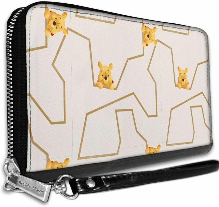 Buckle-Down Wallets | Buckle-Down Women'S Pu Zip Around Wallet Rectangle-Winnie The Pooh, 7.5\"X4.5\"