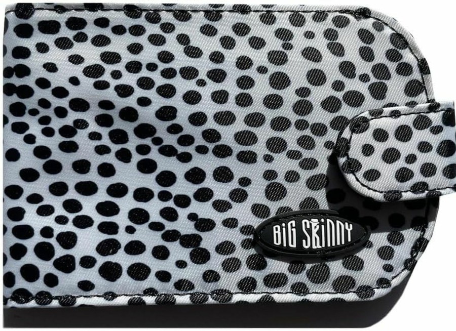 Big Skinny Wallets | Big Skinny Women'S Taxicat Bi-Fold Slim Wallet, Holds Up To 25 Cards, Lipstick Red