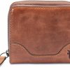 Frye Wallets | Frye Women'S Melissa Small Zip Around, Cognac