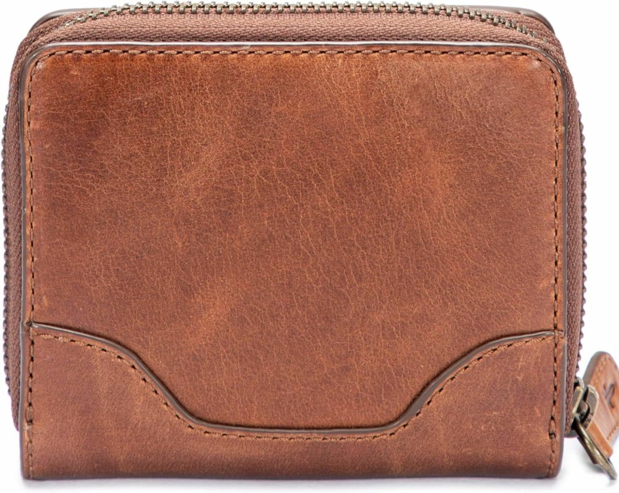 Frye Wallets | Frye Women'S Melissa Small Zip Around, Cognac