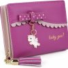 UTO Wallets | Uto Wallet For Girls Cute Leather Vegan Small Women Tassel Pendant Card Holder Kawaii Coin Purse 1095