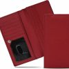 ESTALON Wallets | Estalon Women'S Ultra Slim Rfid Blocking Clutch Leather Wallet With 11 Card Slots