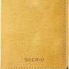 SECRID Wallets | Secrid - Slim Wallet Genuine Vintage Leather Rfid Safe Card Case For Max 12 Cards (Ochre)