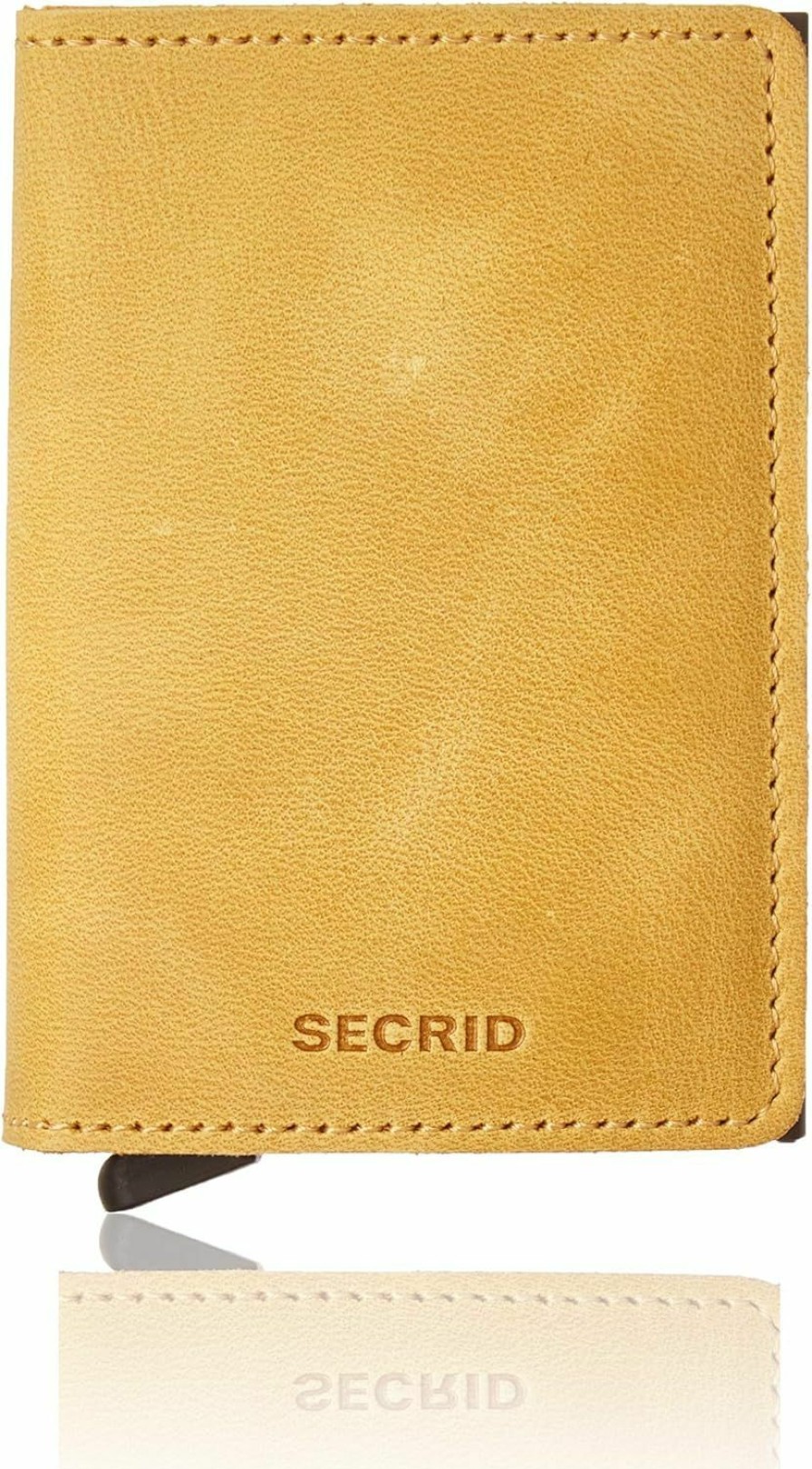 SECRID Wallets | Secrid - Slim Wallet Genuine Vintage Leather Rfid Safe Card Case For Max 12 Cards (Ochre)