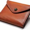 IJUN Wallets | Ijun Full Grain Leather Bifold Small Wallet For Women Genuine Leather Vintage Tanned Cowhide