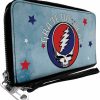 Buckle-Down Wallets | Buckle-Down Women'S Pu Zip Around Wallet Rectangle-Grateful Dead, 7.5\"X4.5\"