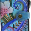 Anuschka Wallets | Anna By Anuschka Women'S Hand Painted Genuine Leather Ladies Wallet - Denim Paisley Floral