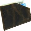 Hide & Drink Wallets | Hide & Drink, Leather Ultra Minimalist Card Holder, Holds Up To 4 Cards Plus Folded Bills, Front Pocket Wallet, Cash Organizer, Handmade - Bourbon Brown