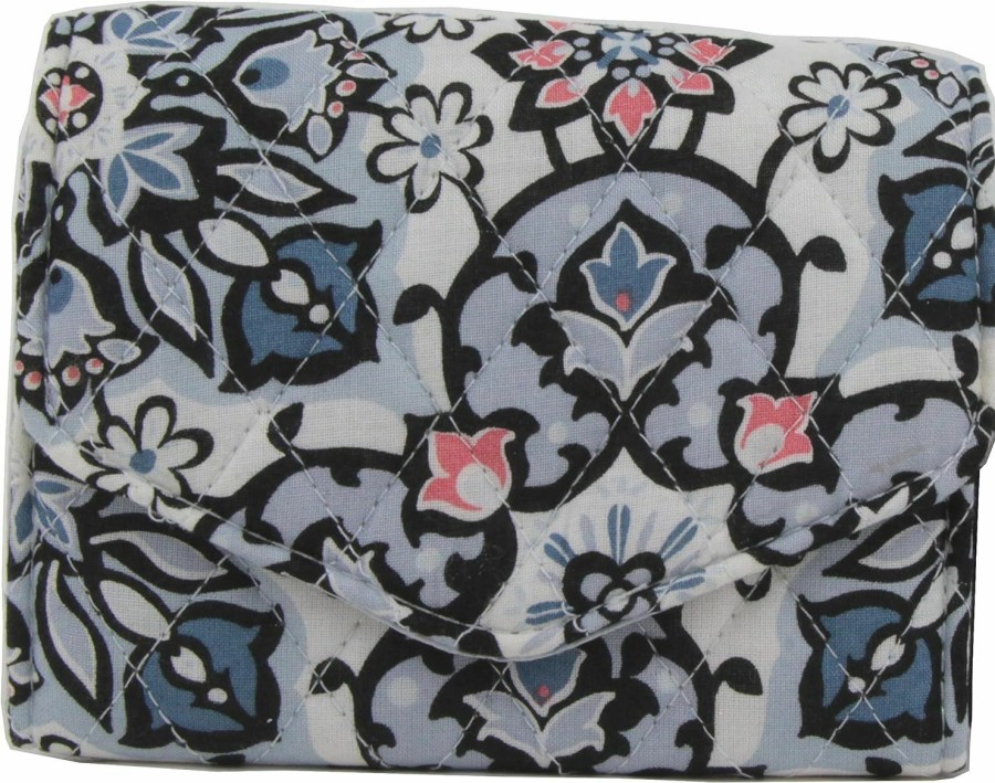 Vera Bradley Wallets | Vera Bradley Rfid Mini Tri-Fold Wallet In Cotton, Lisbon Medallion