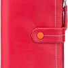 VISCONTI Wallets | Visconti Malibu M87 Ladies Multi Colored Leather Bi-Fold Wallet Purse 4\" X 6\" (Red Multi)