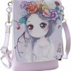 FakeFace Wallets | Teen Girls Kids Cartoon Pu Leather Mini Shoulder Bags Cell Phone Case Purse Wallet