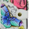 Anna by Anuschka Wallets | Anna By Anuschka Women'S Hand Painted Genuine Leather Ladies Wallet