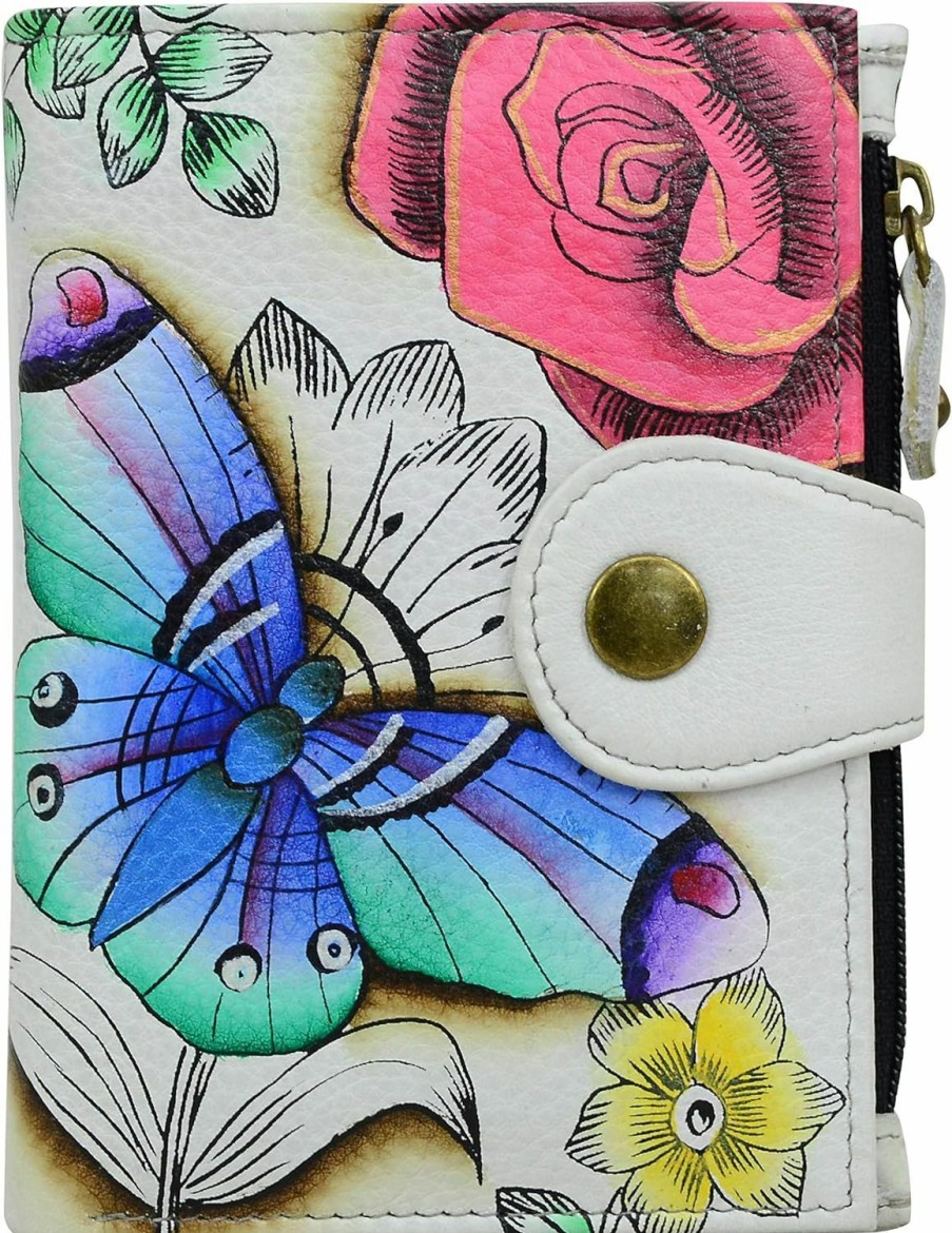 Anna by Anuschka Wallets | Anna By Anuschka Women'S Hand Painted Genuine Leather Ladies Wallet