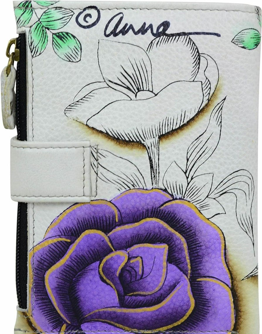 Anna by Anuschka Wallets | Anna By Anuschka Women'S Hand Painted Genuine Leather Ladies Wallet