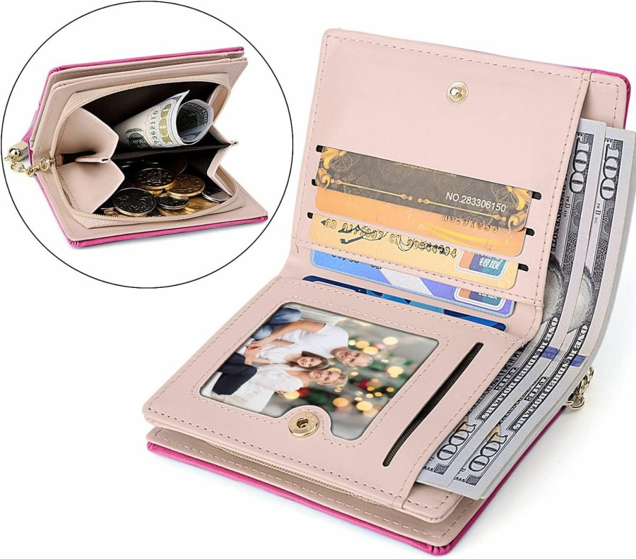 UTO Wallets | Uto Wallet For Girls Pu Leather Card Holder Organizer Women Small Cute Coin Purse Light Purple