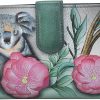 Anna by Anuschka Wallets | Anna By Anuschka Women'S Hand Painted Leather Two Fold Wallet-Cuddly Koala