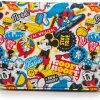 Buckle-Down Wallets | Buckle-Down Disney Wallet, Id Fold Over Snap, Disney The Sensational Six Poses And Icons Collage, White, Vegan Leather