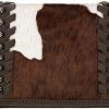 American West Wallets | American West Women'S Cow Town Pony Hair Tri-Fold Leatherwallet