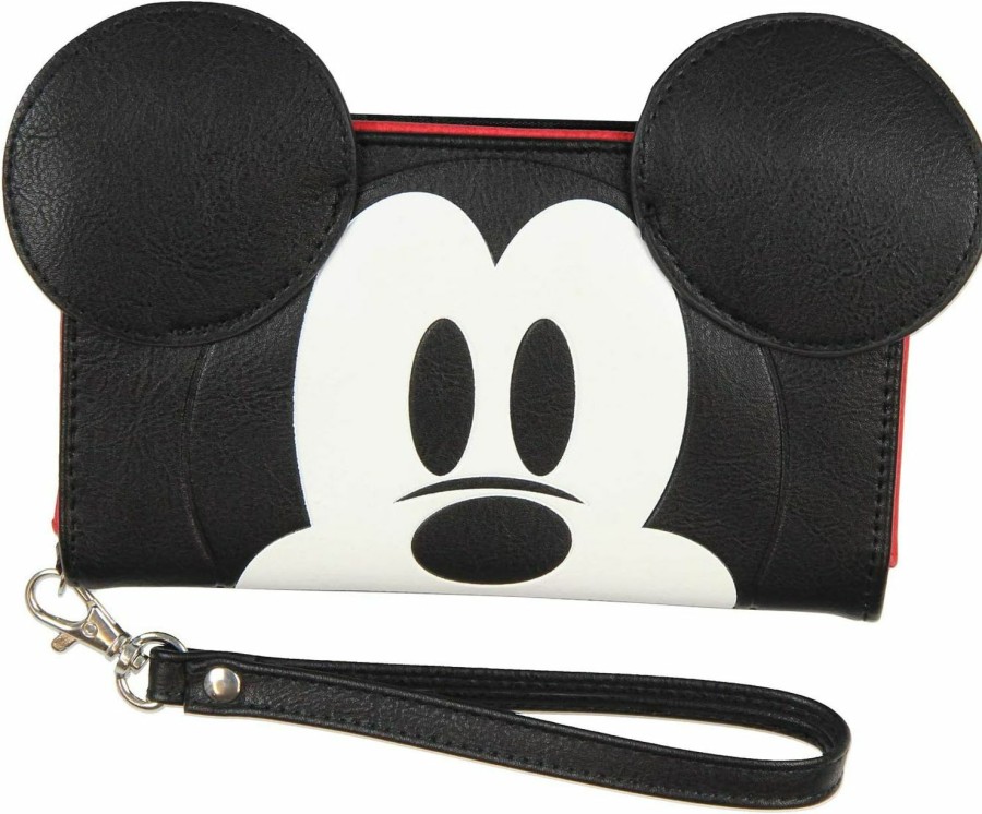 Bioworld Wallets | Disney Mickey Mouse Ears 90 Years True Original 3D Cell Phone Wristlet Wallet