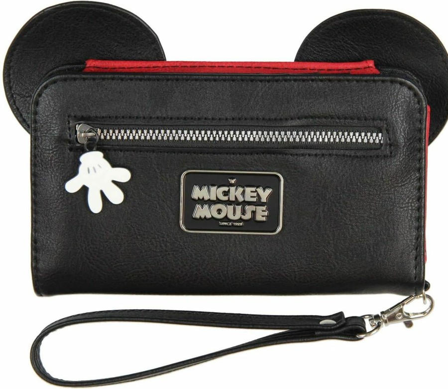 Bioworld Wallets | Disney Mickey Mouse Ears 90 Years True Original 3D Cell Phone Wristlet Wallet