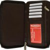 Marshal Wallets | Marshal Womens Checkbook Wallet With Id Window And Snap Button Closure