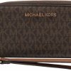 Michael Kors Wallets | Michael Kors Women'S Jet Set Travel Multifunction Phone Case Brown