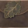 Hide & Drink Wallets | Hide & Drink, Leather Leaves Card Wallet Pouch, Soft Coin & Cash Organizer, Cable Holder & Accessories Case, Handmade Includes 101 Year Warranty :: Bourbon Brown