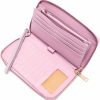 YZAOLL Wallets | Yzaoll Women'S Wallet Rfid Blocking Pu Leather Large Capacity Zip Around Credit Card Holder Cell Phone Checkbook Storage Bag Zipper Coin Purse,Pinkpurple