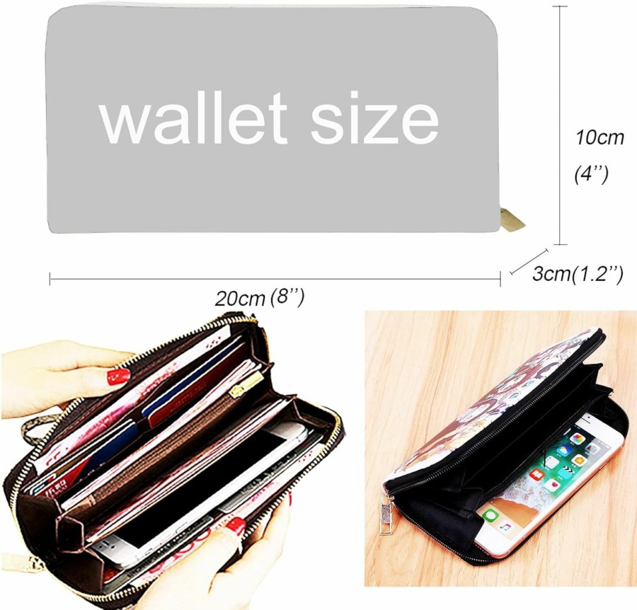 coywzca Wallets | Anime Wallet Cute Purse Leather Cartoon Wallet For Girls Women (Kumo Ballqb)