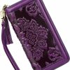 PIJUSHI Wallets | Pijushi Leather Wallets For Women Floral Wristlet Wallet Card Holder Purse