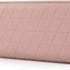 TAN.TOMI Wallets | Tan.Tomi Wallets For Women,Vegan Leather Card Holder Bifold Womens Wallet,Large Capacity Wallet Women Zipper Coins Pocket With Id Window Antique Pink