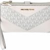 Michael Kors Wallets | Michael Kors Jet Set Travel Large Double Zip Wallet Mk Signature Multi Python Design