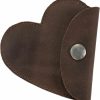 Heather's Wallets | Heather'S, Heart Shape Coin Purse Handmade From Full Grain Leather (Bourbon Brown)