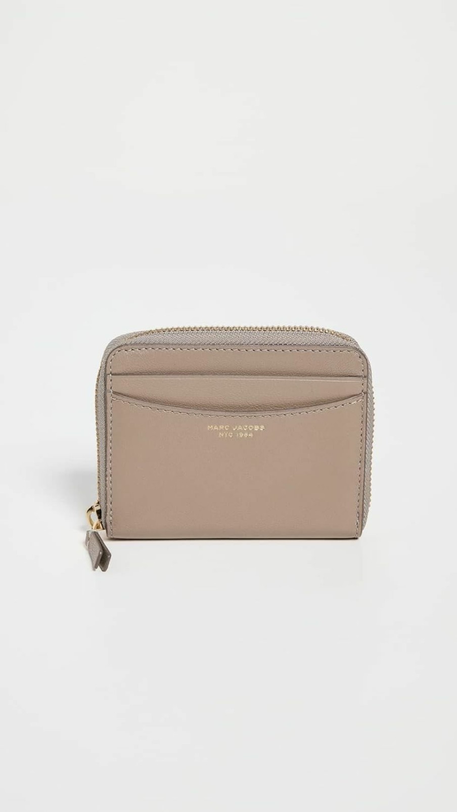 Marc Jacobs Wallets | Marc Jacobs Women'S The Slim 84 Zzip Around Wallet, Cement, Grey, One Size