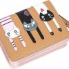 KOTORA Wallets | Kotora Small Cute Wallet For Women Girls Short Bifold Clutch Bag Mini Cat Embroidery Zip Around Card Holder Coin Purse (Purple)