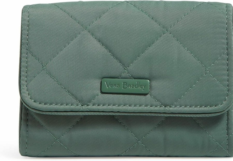 Vera Bradley Wallets | Vera Bradley Women'S Performance Twill Riley Compact Wallet With Rfid Protection