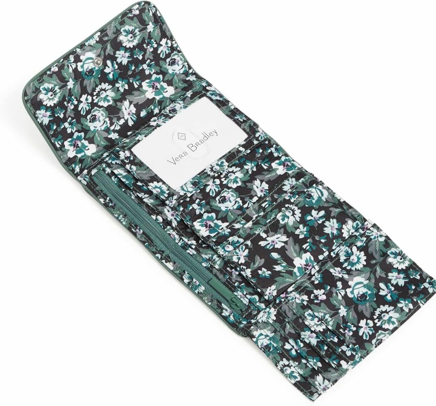 Vera Bradley Wallets | Vera Bradley Women'S Performance Twill Riley Compact Wallet With Rfid Protection