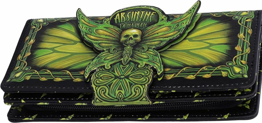 Nemesis Now Wallets | Nemesis Now Absinthe La Fee Verte Green Fairy Embossed Purse, 18.5Cm