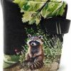 Shag Wear Wallets | Shag Wear Raccoon Family Small Animal Wallet For Women And Teen Girls Vegan Faux Leather Black 4.5\"