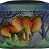 Anna by Anuschka Wallets | Anna By Anuschka Women'S Hand-Painted Genuine Leather Zippered Organizer Wallet - Elephant Family